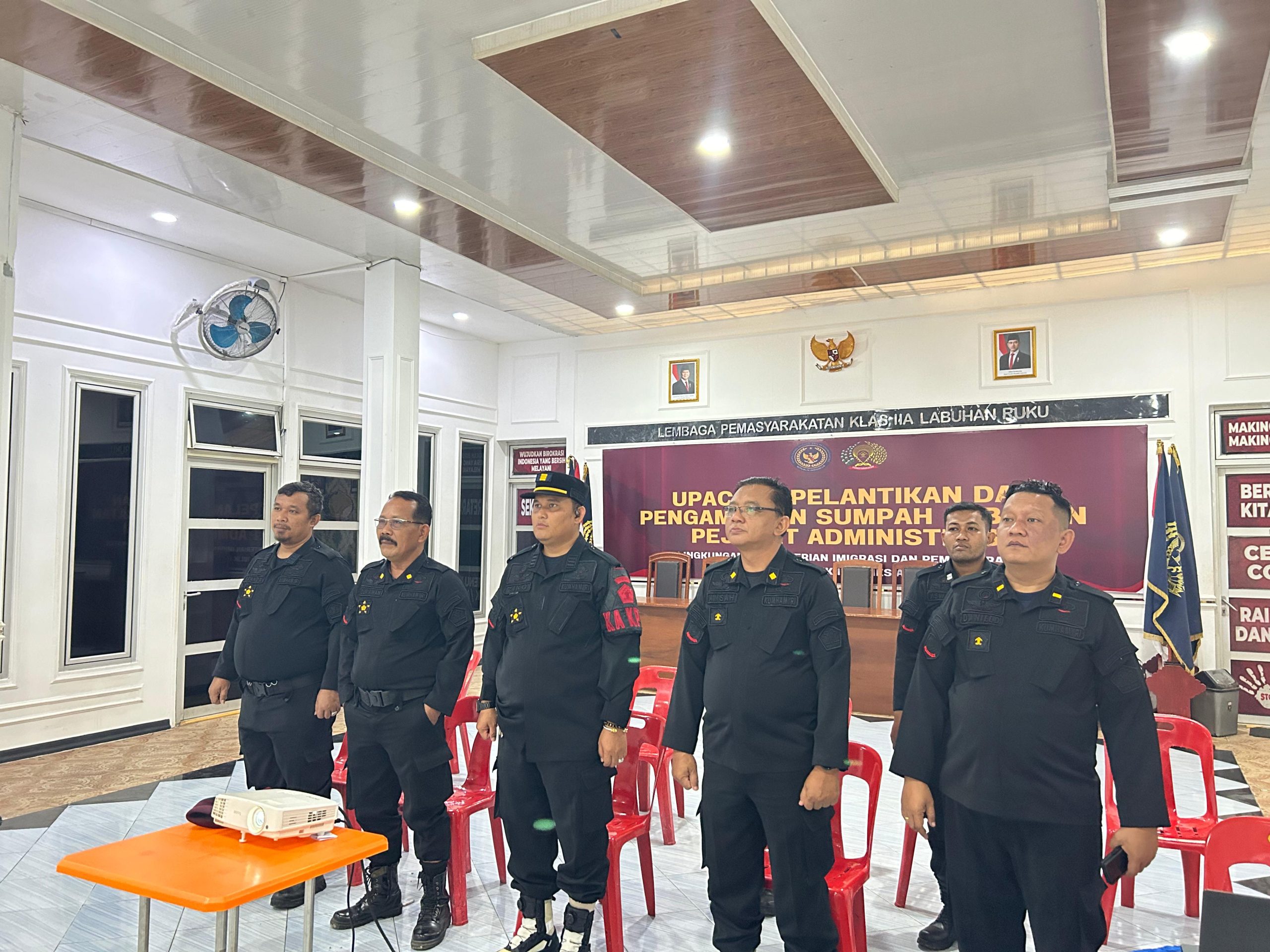 LP Kelas IIA Lab Ruku Hadiri Pelantikan Pimti Kemenimipas Secara Virtual