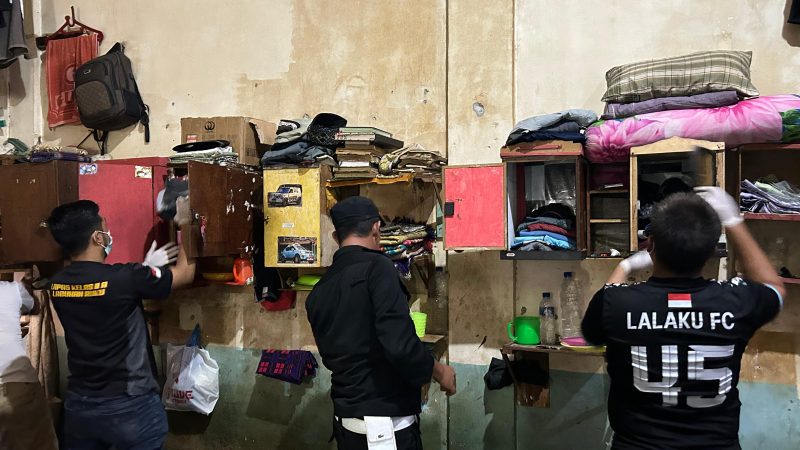 Lapas Lab Ruku Rutin Lakukan Razia Guna Wujudkan Wilayah Bebas Halinar. 
