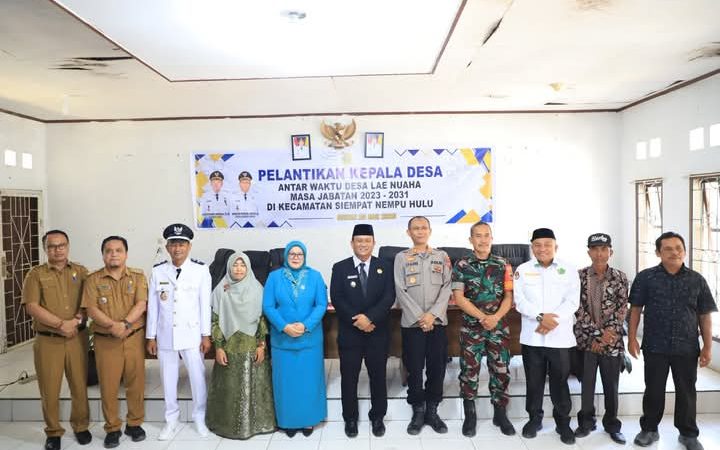 Wabup Dairi Resmi Lantik Kepala Desa Lae Nuaha, Kecamatan Siempat Nempu Hulu