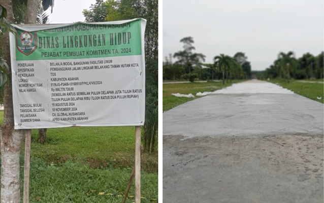 Proyek Total Los Jalan Lingkar Dikembalikan Rp.805 Juta, Rekanan CV. Global Nusantara dan Pihak Dinas LH Lepas dari Jeratan Hukum