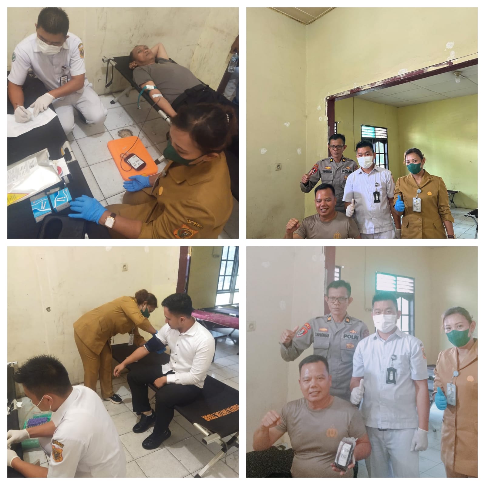 Terima Keluhan Keluarga Pasien yang Butuh 5 Kantong Darah, Waka Polres Dairi Langsung Perintahkan Personil Donor Darah