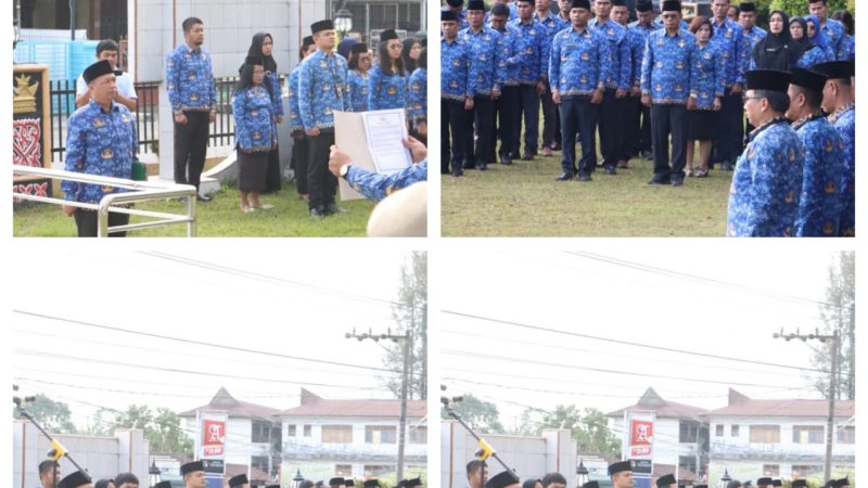 Upacara Hari Kesadaran Nasional, Sekda: Mari Bangun Kualitas Pelayanan dengan Kolaborasi Antar ASN