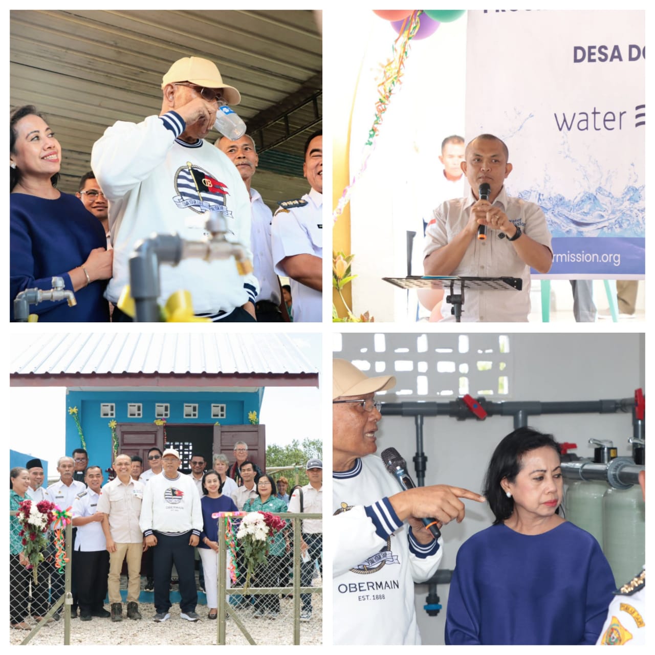 Bupati Dairi Resmikan Program Air Minum dan Kesehatan Water Mission
