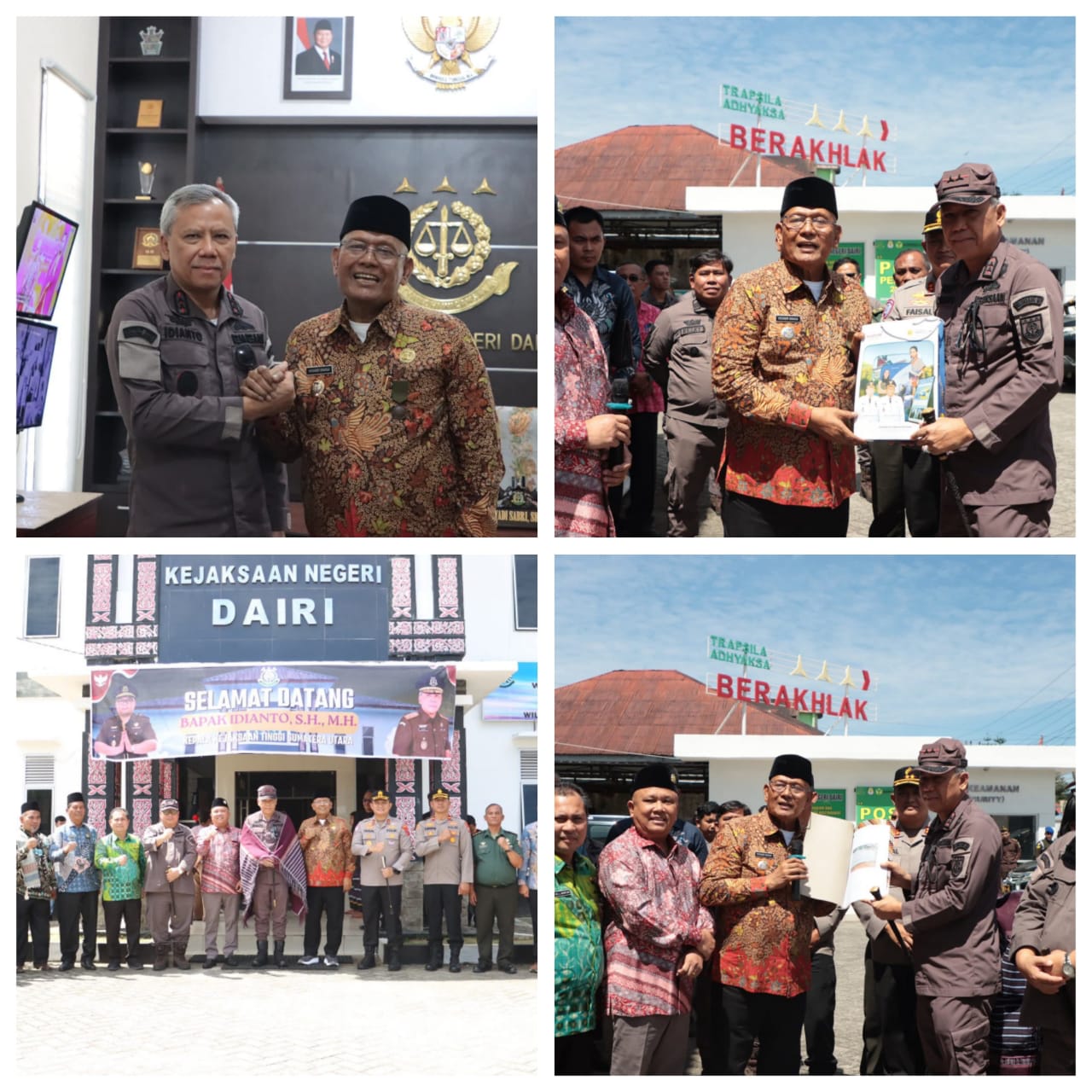 Bupati Dairi Sambut kedatangan Kepala Kejaksaan Tinggi (Kejati) Sumut