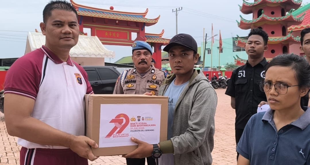 Sambut HUT Bhayangkara ke-79, Polresta Deli Serdang Gelar Bhakti Religi di Tempat Ibadah