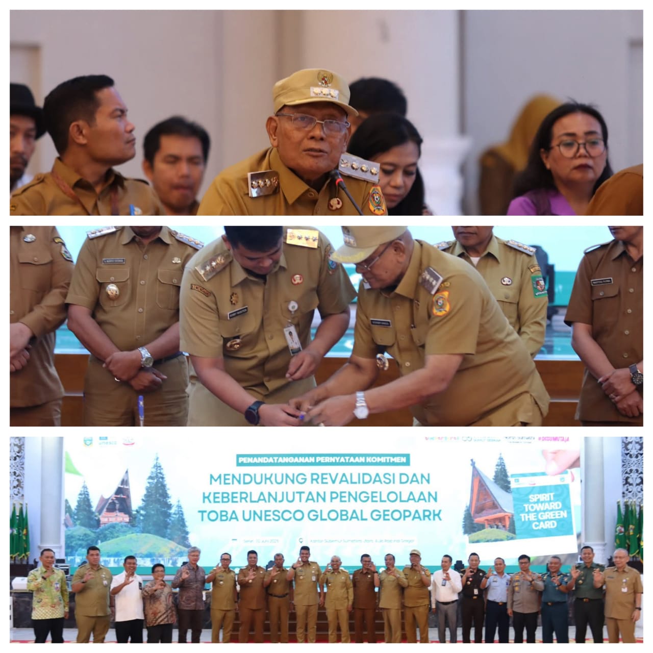 Bupati Dairi Hadiri Rapat Penyiapan Laporan Revalidasi Toba Caldera UNESCO Global Geopark Tahun 2025