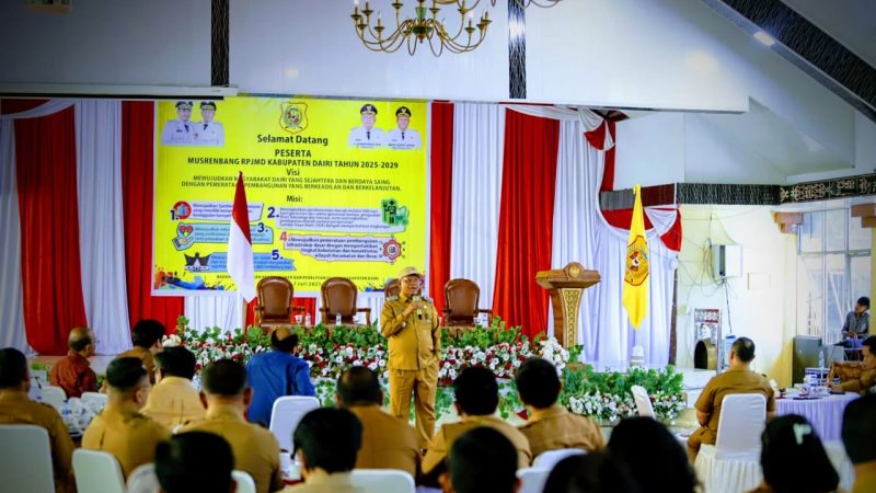 Tutup RPJMD Dairi, Bupati Dairi Ajak Semua OPD Kerja Keras dan Jangan Mengeluh karena Anggaran