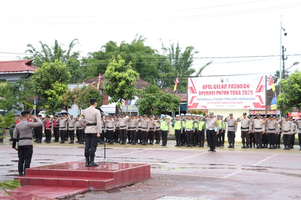 Polres Dairi Gelar Apel Operasi Patuh Toba 2025, Wujudkan Tertib Lalu Lintas Menuju Indonesia Emas