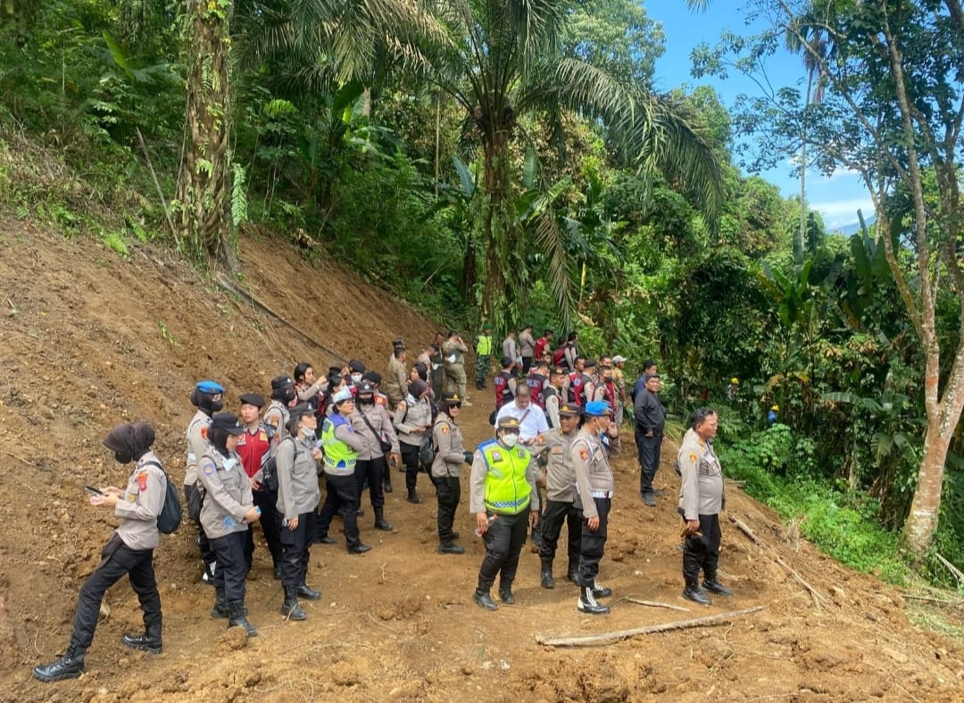 Polresta Deli Serdang Berhasil Amankan Kegiatan Eksekusi Lahan Bendungan Lau Simeme