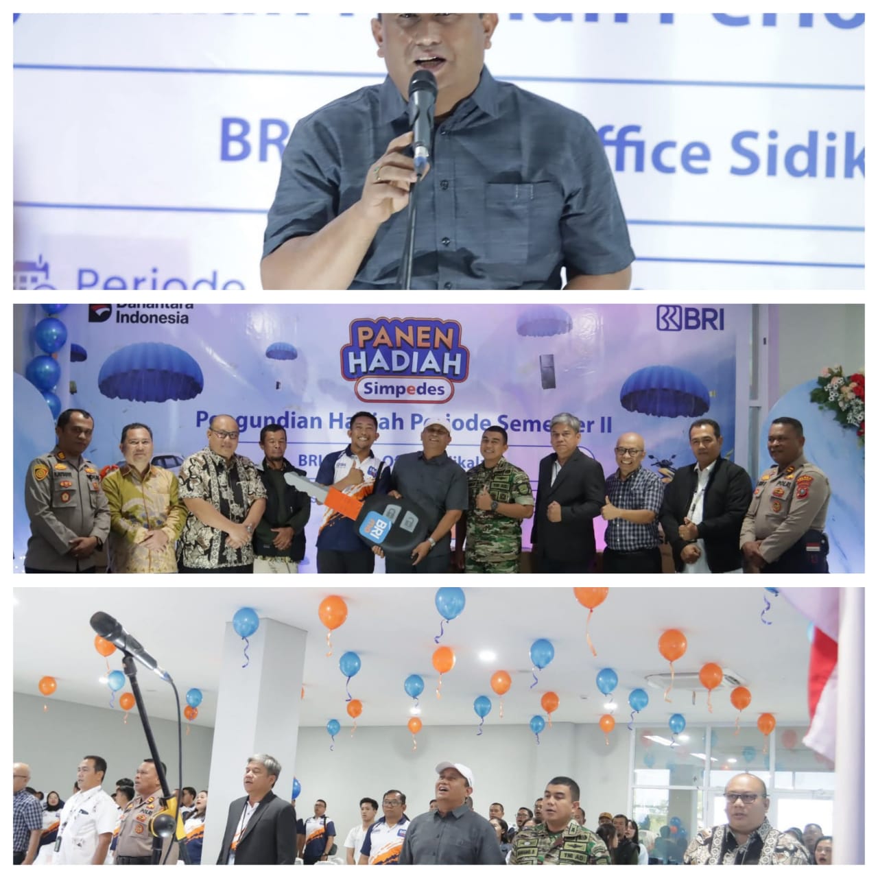 Wakil Bupati Dairi Hadiri Acara Panen Hadiah Simpedes BRI