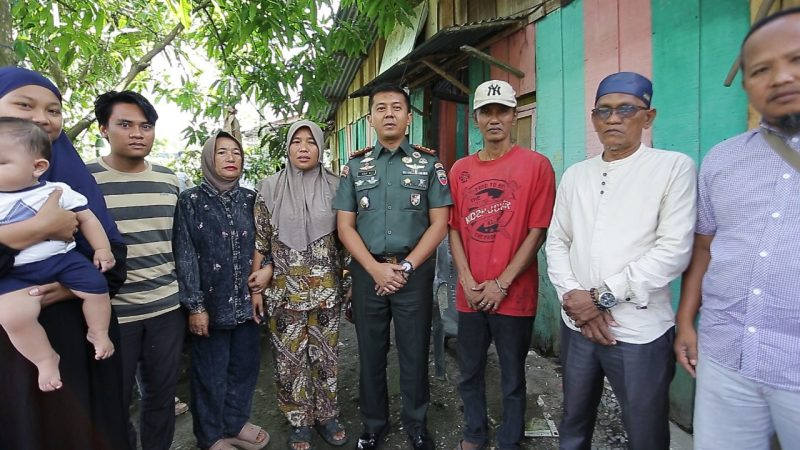 Beri Dukungan dan Bantuan, Dandim 0208 Asahan Kunjungi Kediaman Orang Tua Dinda Peserta DA7 Indosiar