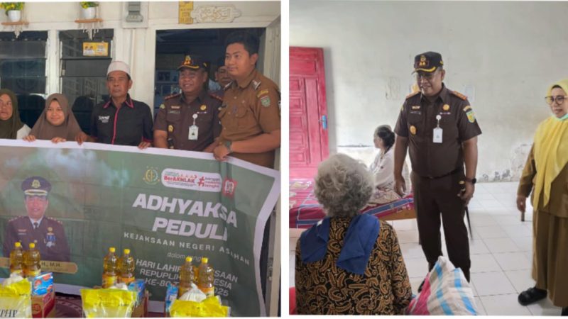 Peringati Hari Lahir Kejaksaan RI Yang Ke-80, Kejari Asahan Gelar Kegiatan Adhyaksa Peduli