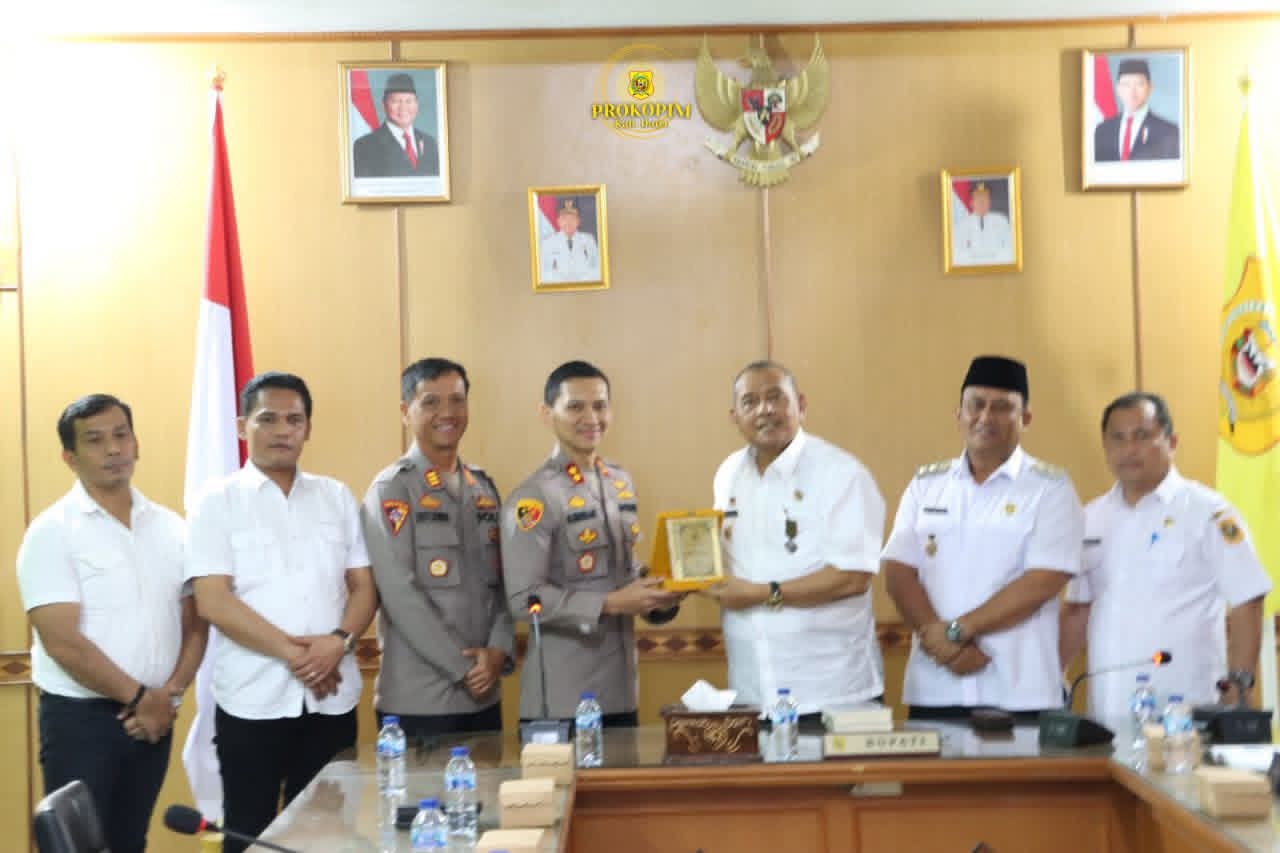 Perkuat Sinergitas Bupati Dairi Terima Kunjungan Silaturahmi Kapolres Dairi