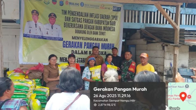 Jaga Ketersediaan Pasokan Dan Harga Komoditi Pangan, Pemkab Dairi Gelar Gerakan Pangan Murah