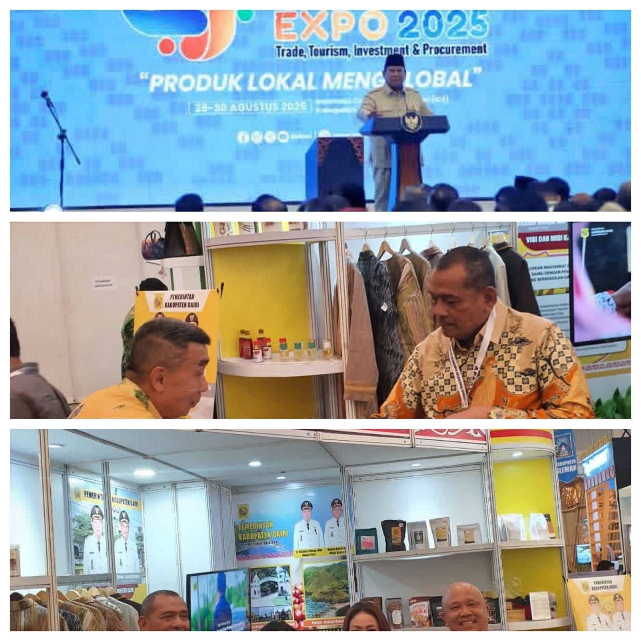 Bupati Dairi Hadiri Peresmian APKASI Otonomi Expo 2025