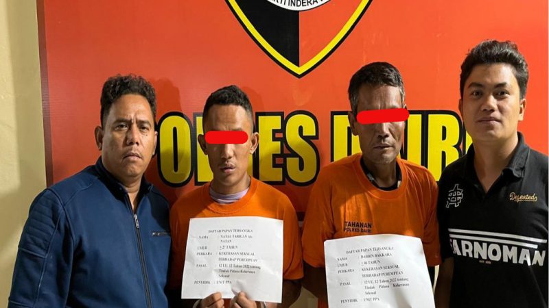 Sat Reskrim Polres Dairi Berhasil Amankan 2 Tersangka Kasus Pemerkosaan