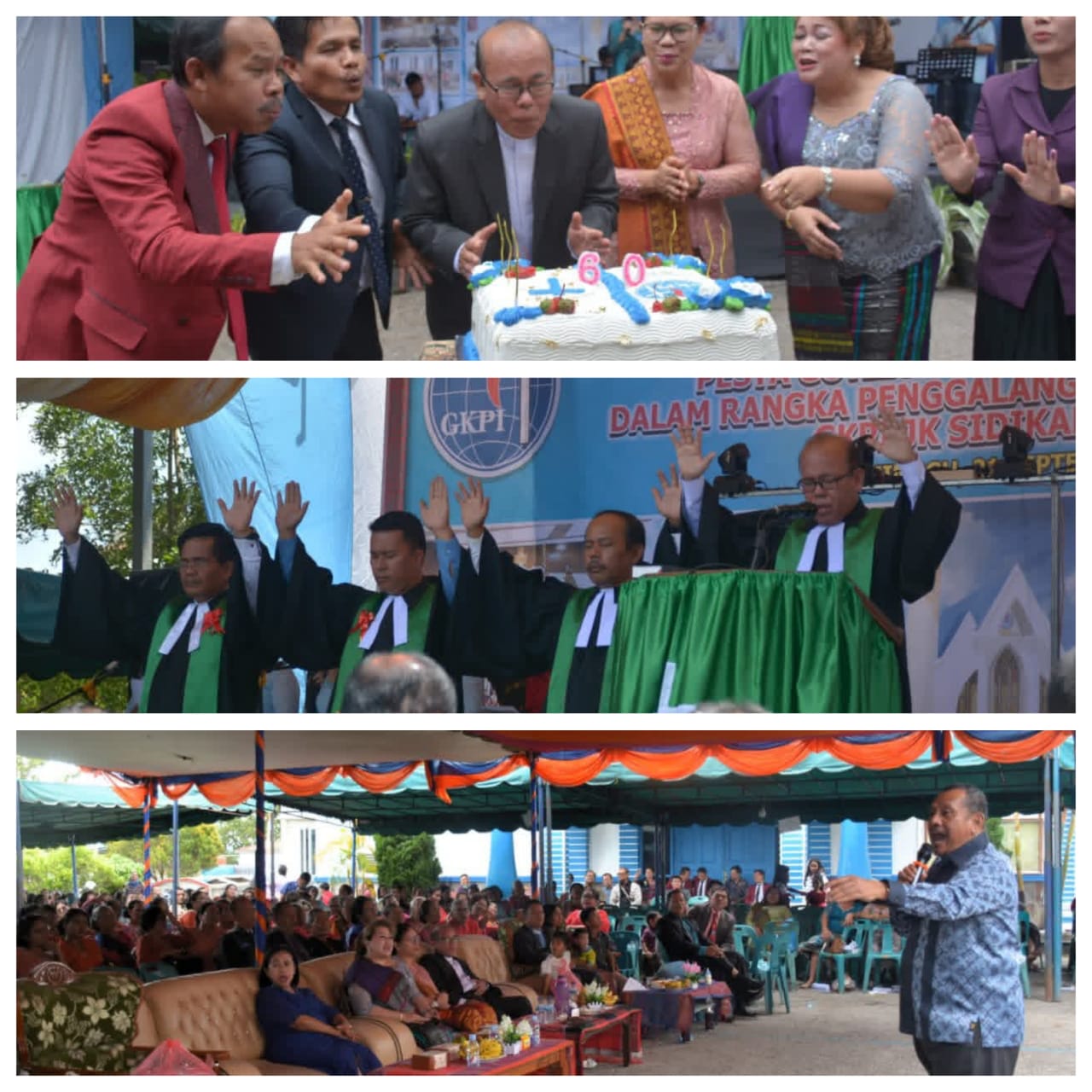 Bupati Dairi hadiri HUT ke-60 GKPI Jemaat Khusus Sidikalang Kota : Kiranya GKPI Jadi Berkat Bagi Jemaat Dan Lingkungannya