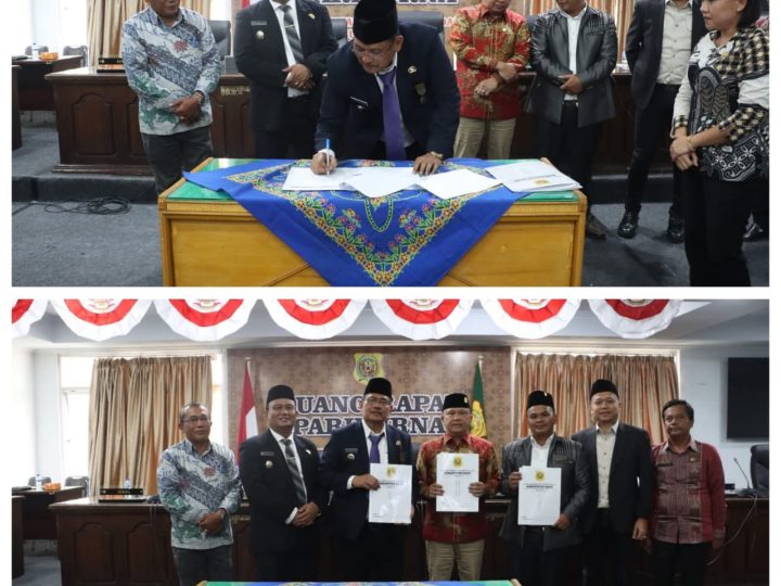 Pemkab dan DPRD Tandatangani Nota Kesepakatan Perubahan KUA PPAS TA 2025