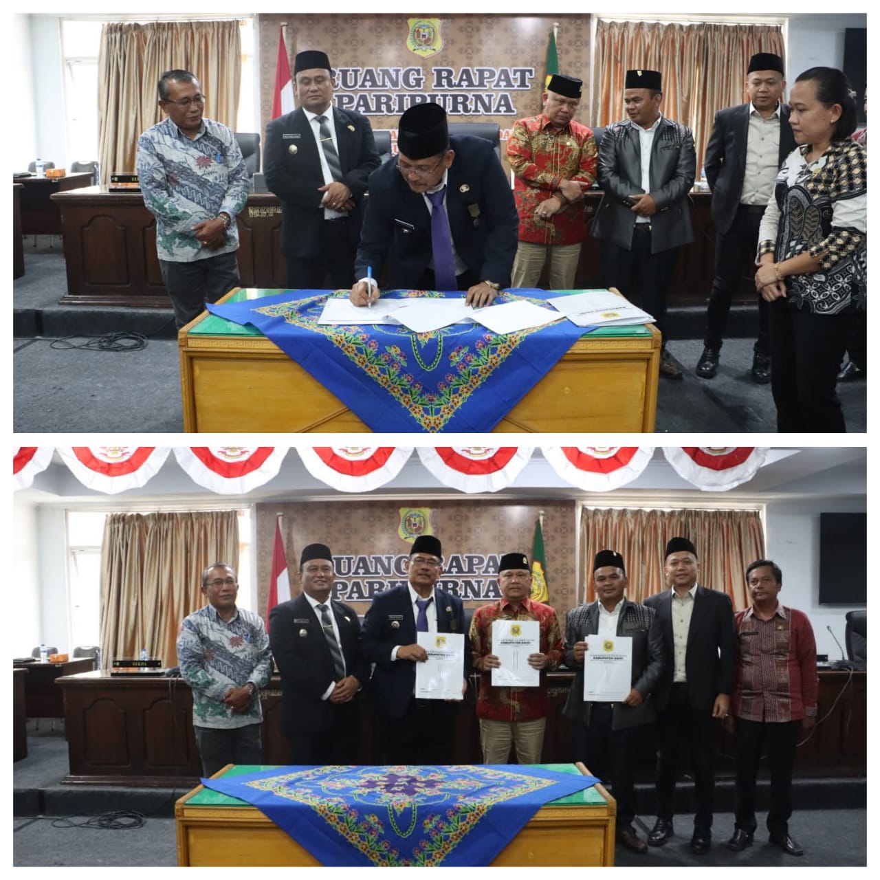 Pemkab dan DPRD Tandatangani Nota Kesepakatan Perubahan KUA PPAS TA 2025