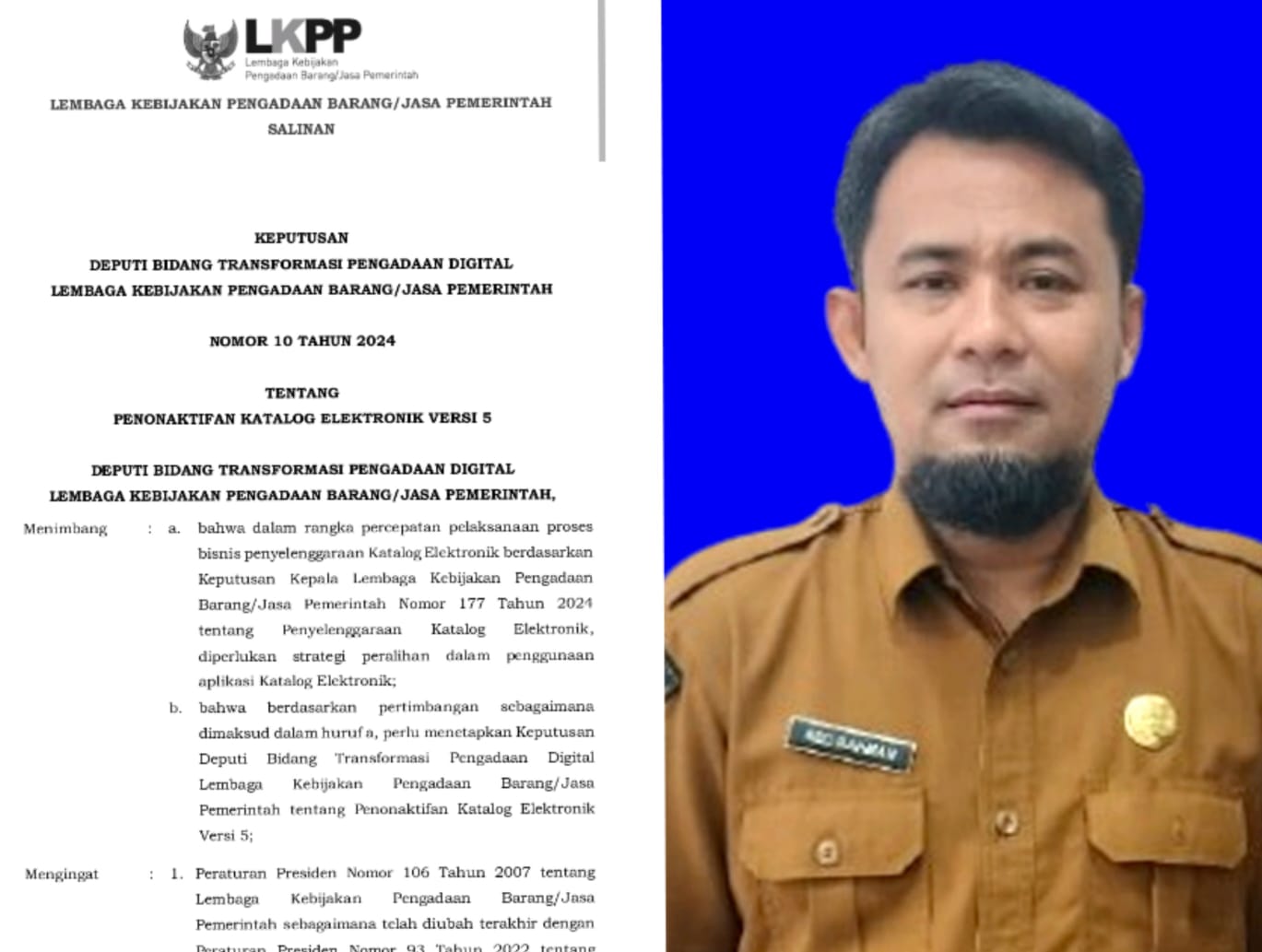 Soal Tudingan Dugaan Korupsi Pengadaan Barang dan Jasa, Ini Penjelasan Sekretaris Inspektorat Asahan