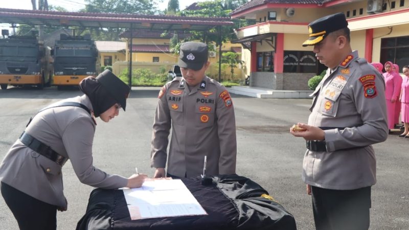 Kapolresta Deli Serdang Pimpin Sertijab Kabag Ops dan Kasat Lantas
