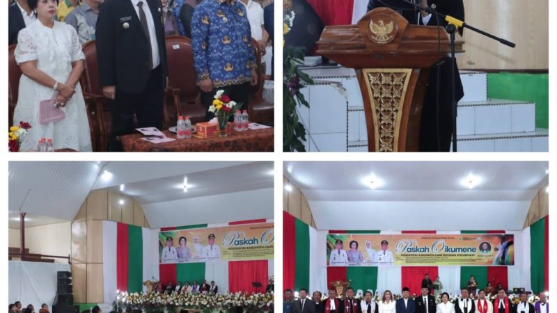 Perayaan Paskah Oikumene Pemkab Dairi, Bupati Dairi Serukan Untuk Berbagi Kasih, Perdamaian Dan Kepedulian Kepada Sesama