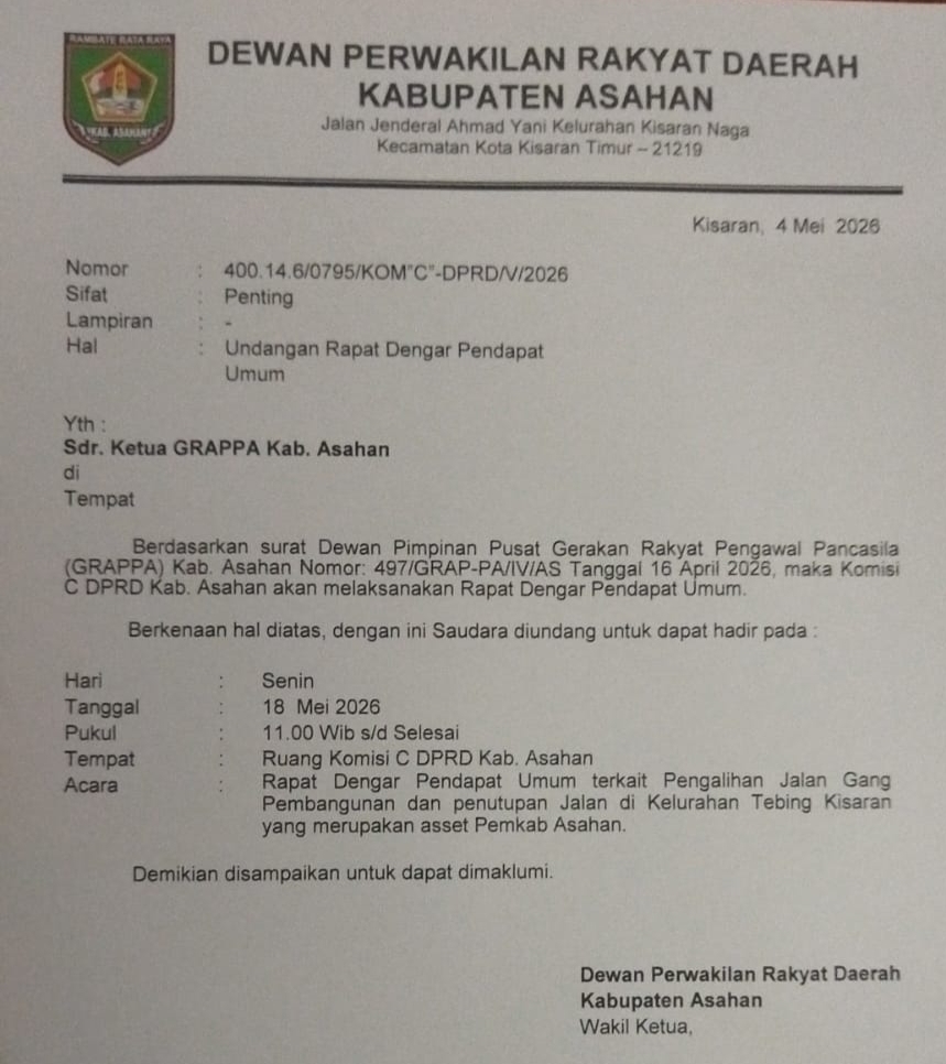 Akses Jalan Pembangunan di Lingkungan II Diduga Dialihkan dan Ditembok Tanpa PBG, Komisi C DPRD Asahan Agendakan RDP 