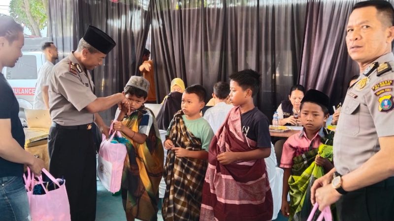 Khitan Massal dan Layanan Kesehatan Gratis Meriahkan Hari Bhayangkara ke-80 di Polsek Batang Kuis diserbu warga