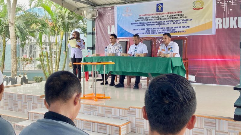 LP Lab Ruku Lakukan MOU dengan Organisasi Bantuan Hukum Yesaya 56.