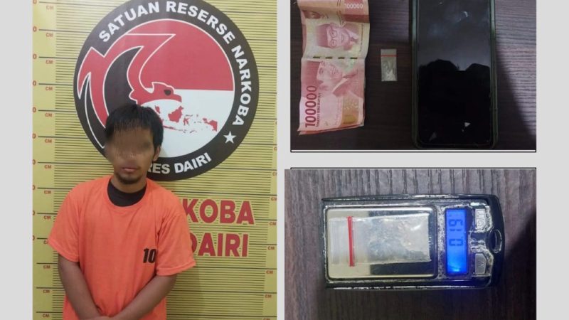 Sat Res Narkoba Polres Dairi Ringkus Terduga Bandar Narkoba di Tigalingga