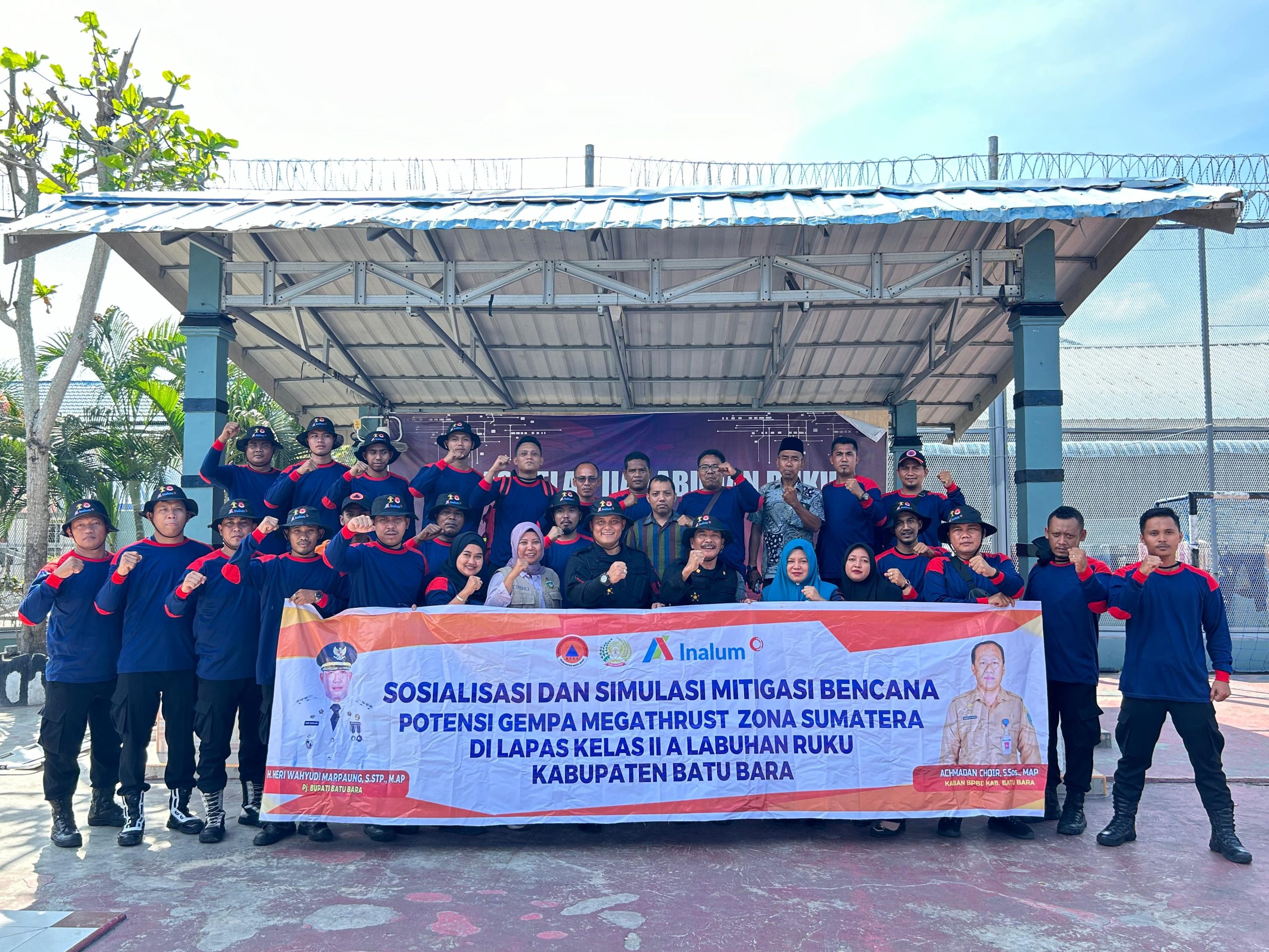 Lapas Lab Ruku Gandeng BPBD Batu Bara Gelar Sosialisasi dan Penanggulangan Bencana alam.