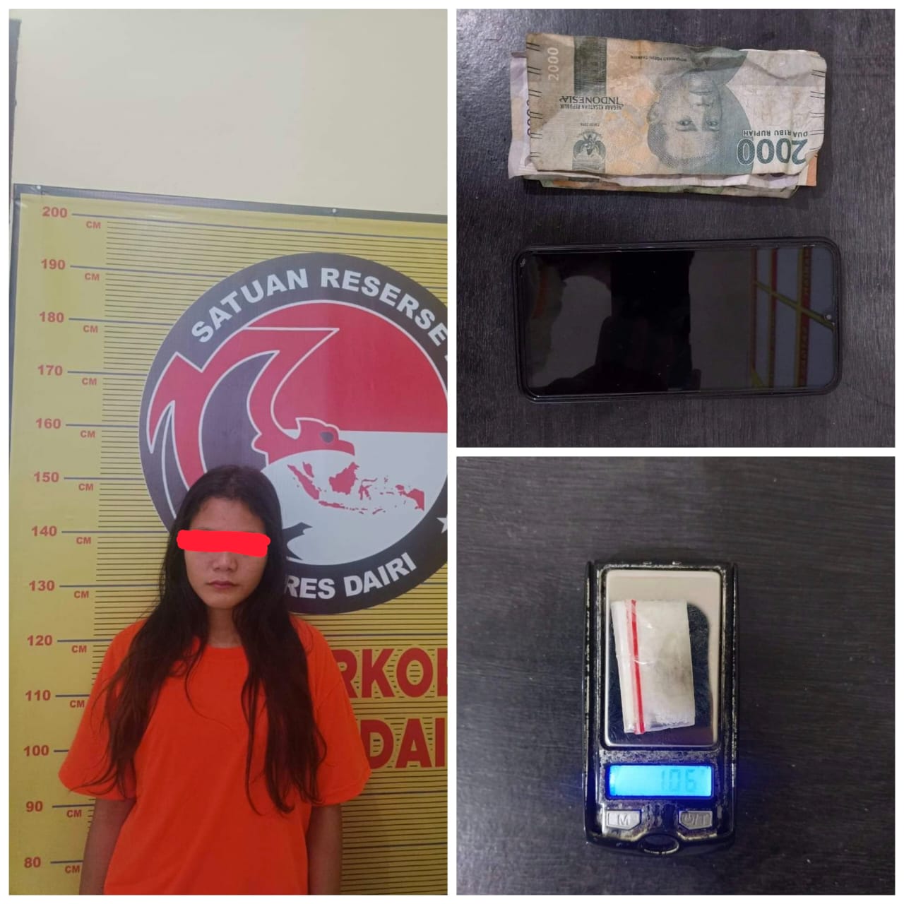Sat Res Narkoba Polres Dairi Ringkus Seorang Wanita Atas Kepemilikan Narkotika Jenis Sabu