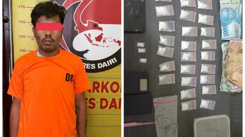 Tekankan Asta Cita Berantas Narkoba, Sat Narkoba Polres Dairi Ringkus Diduga Pengedar Narkotika di Tanah Pinem