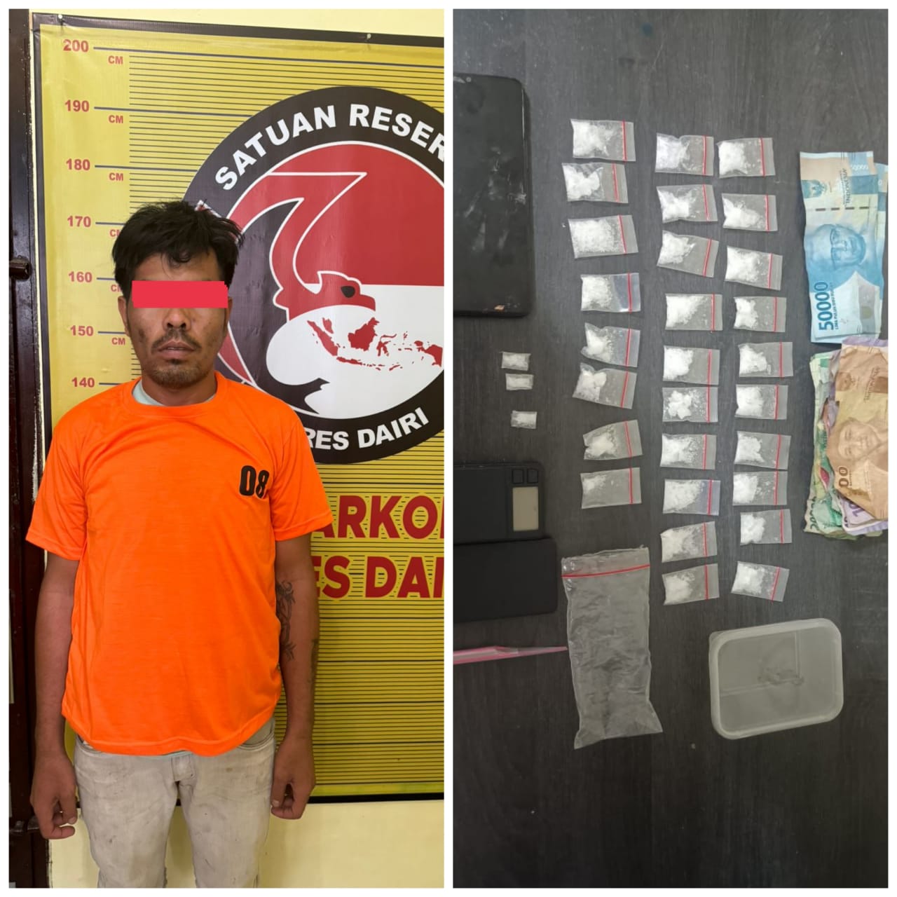 Tekankan Asta Cita Berantas Narkoba, Sat Narkoba Polres Dairi Ringkus Diduga Pengedar Narkotika di Tanah Pinem