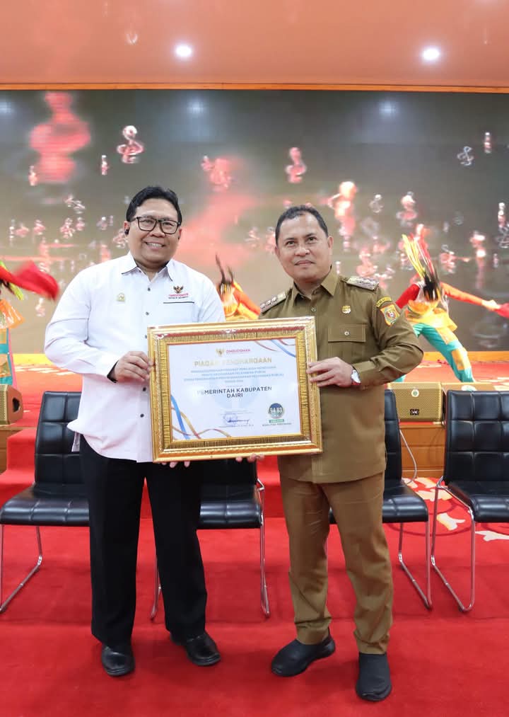 Sabet Juara 3 Ombudsman, Pj. Bupati Dairi Surung Imbau Jajaran Pemkab Dairi Fokus Tingkatkan Layanan