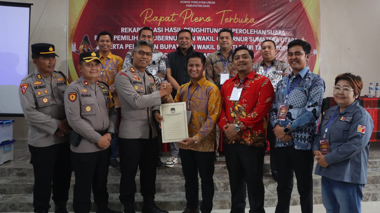 Kapolres Dairi Ucapkan Terimakasih Kepada Masyarakat Atas Kondusif Pilkada 2024