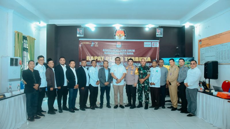 Rapat Pleno Rekapitulasi Suara Tingkat Kabupaten Resmi di Buka Pj Bupati Batu Bara
