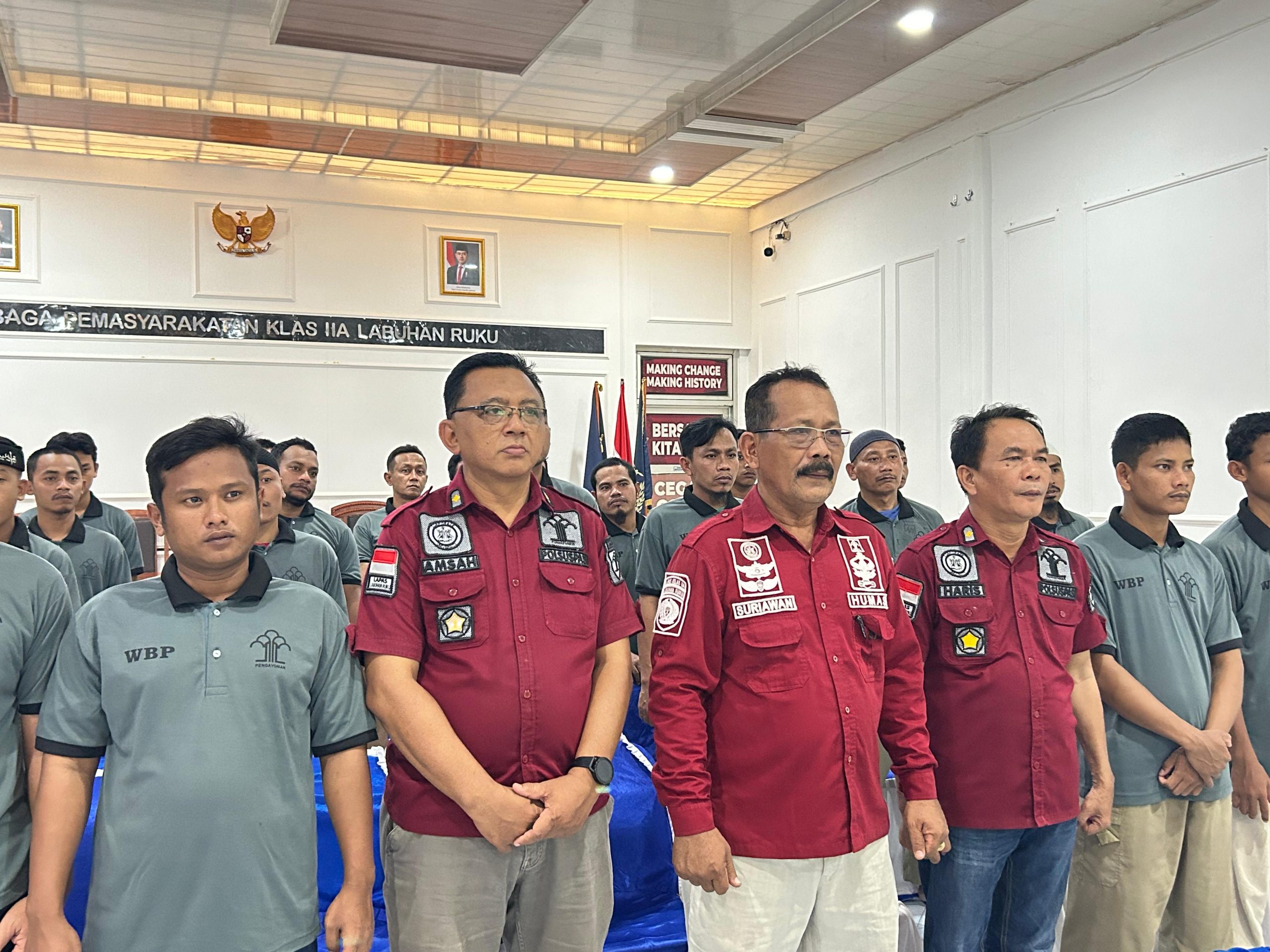 LP Lab Ruku Ikuti Gladi Resik Presiden Menyapa Warga Binaan. 