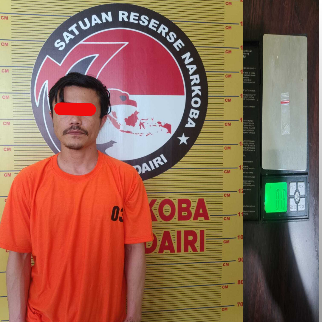 Sat Narkoba Polres Dairi Ringkus Oknum ASN Atas kepemilikan Narkotika Jenis Sabu