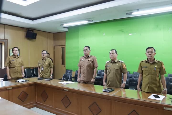 Pemkab Dairi Ikuti Zoom Meeting Harkodia 2024