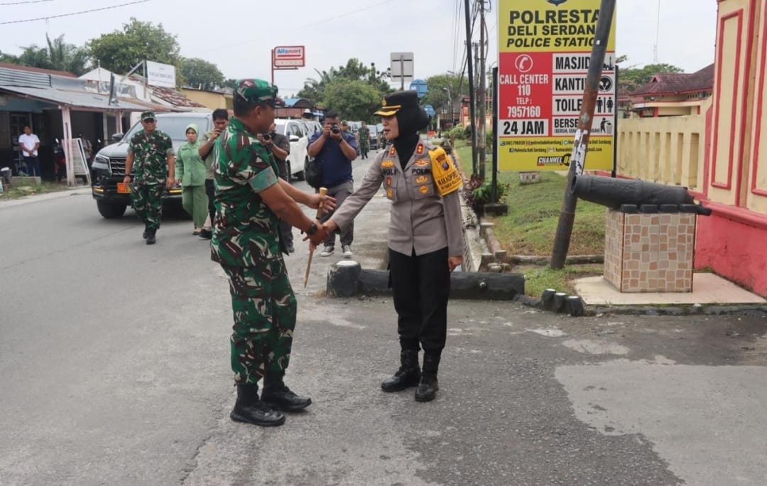 SILATURAHMI PANGDAM I/BB MAYJEN TNI RIO FIRDIANTO, SH BESERTA ROMBONGAN DI MAKO POLRESTA DELI SERDANG