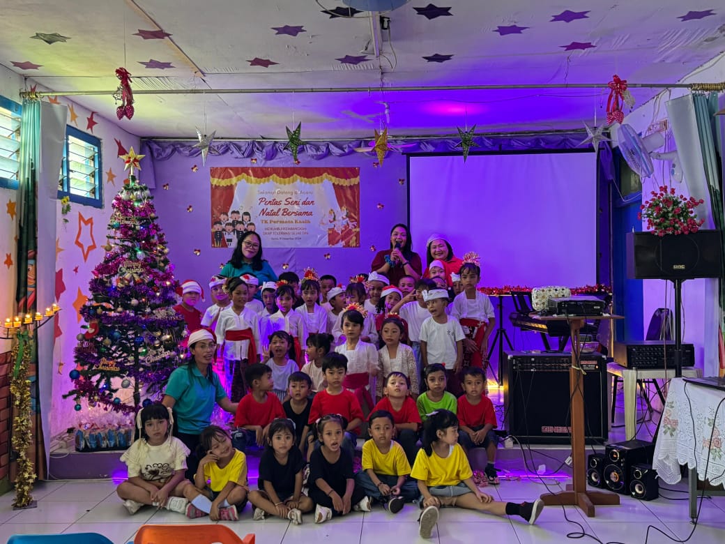 Natal Bersama 2024, TK Permata Kasih Denpasar Gelar Pentas Seni