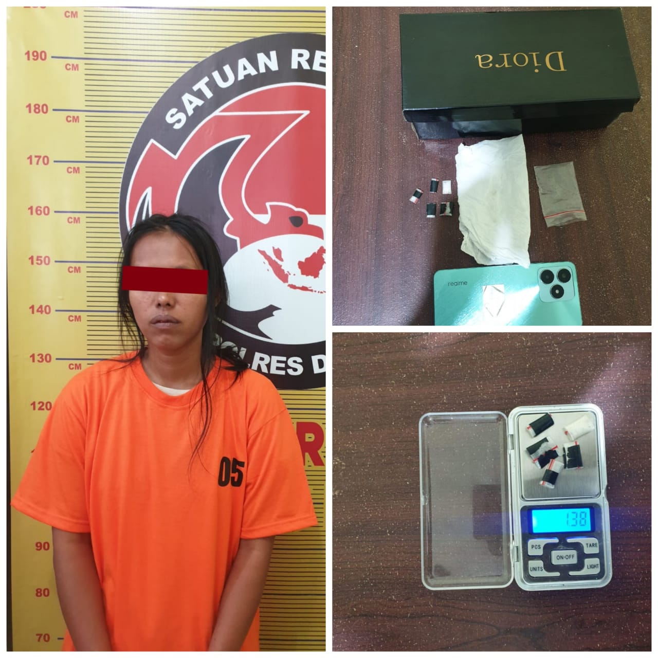 Sat Narkoba Polres Dairi Kembali Ringkus Kasus Narkotika Seorang Wanita, 1,38 Gram Sahu Disita