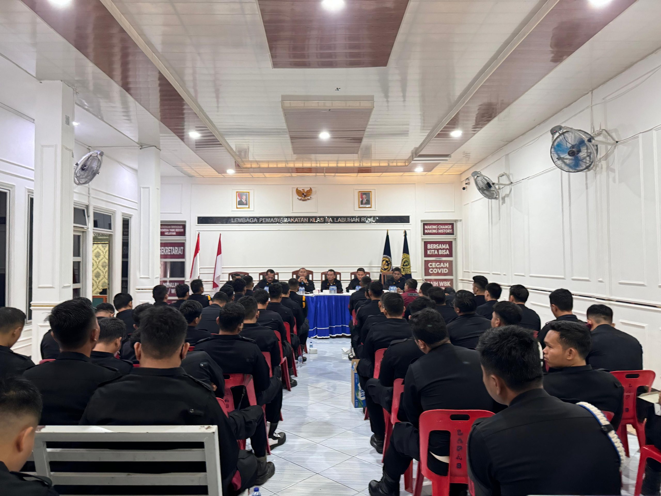 Kalapas Pimpin Rapat Dinas Pengamanan Guna Perkuat Tusi Pengamanan. 