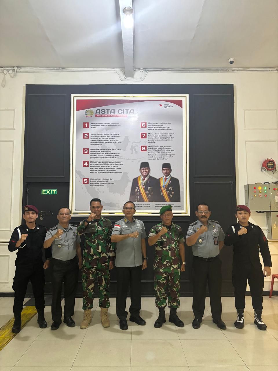 Kunjungan Danramil 05/Talawi di LP Lab Ruku Di Sambut Kalapas 