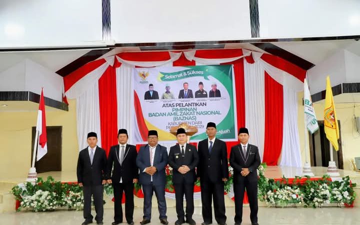 Pj Bupati Dairi Kukuhkan Pimpinan Badan Amil Zakat Nasional (Baznas) Kabupaten Dairi Tahun 2024-2029