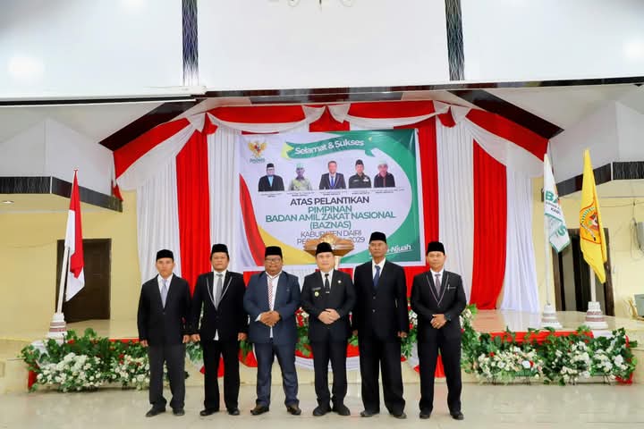 Pj Bupati Dairi Kukuhkan Pimpinan Badan Amil Zakat Nasional (Baznas) Kabupaten Dairi Tahun 2024-2029