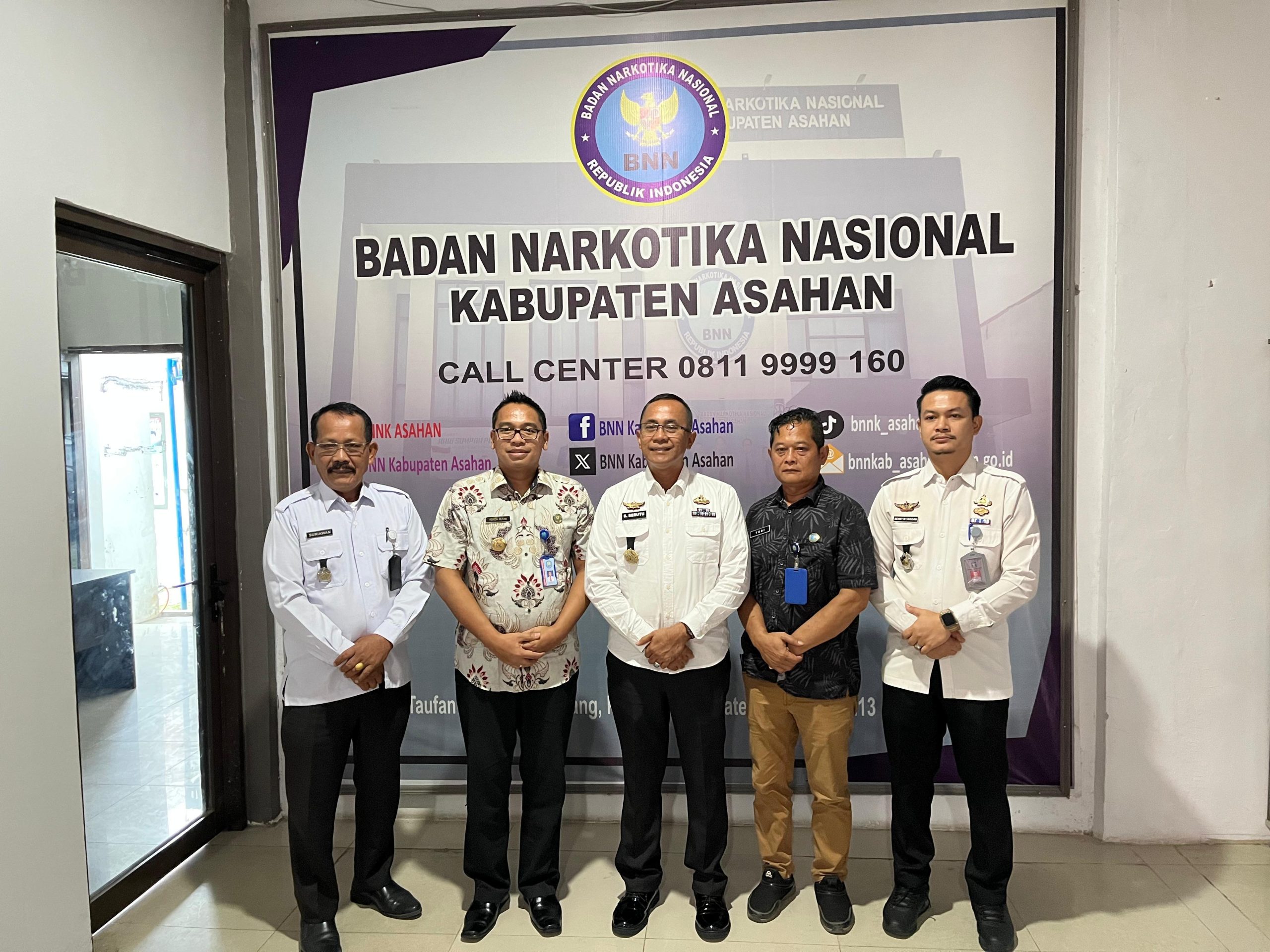 LP Lab Ruku Koordinasi Dengan BNNK Asahan Bangun Komitmen Berantas Narkoba.