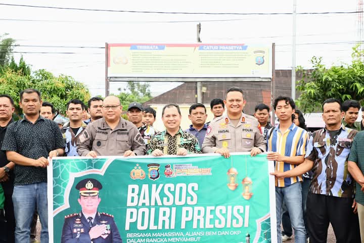 Sambut Bulan Ramadhan, Sekretaris Daerah Kabupaten Dairi bersama Kapolres Dairi dan Kajari Dairi mengikuti Gelar Baksos Polri Presisi bersama Mahasiswa dan OKP
