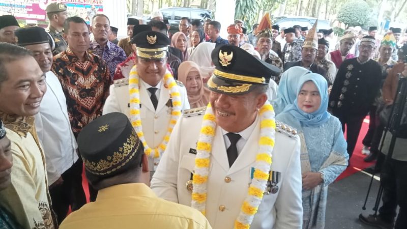 Kedatangan Bupati dan Wakil Bupati Disambut Forkopimda dan Ribuan Masyarakat Asahan